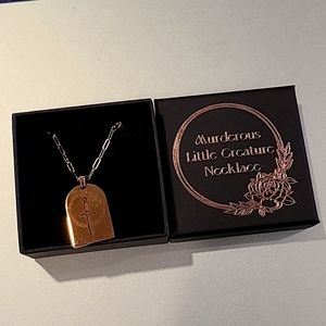 Bookish Box Dagger Necklace
